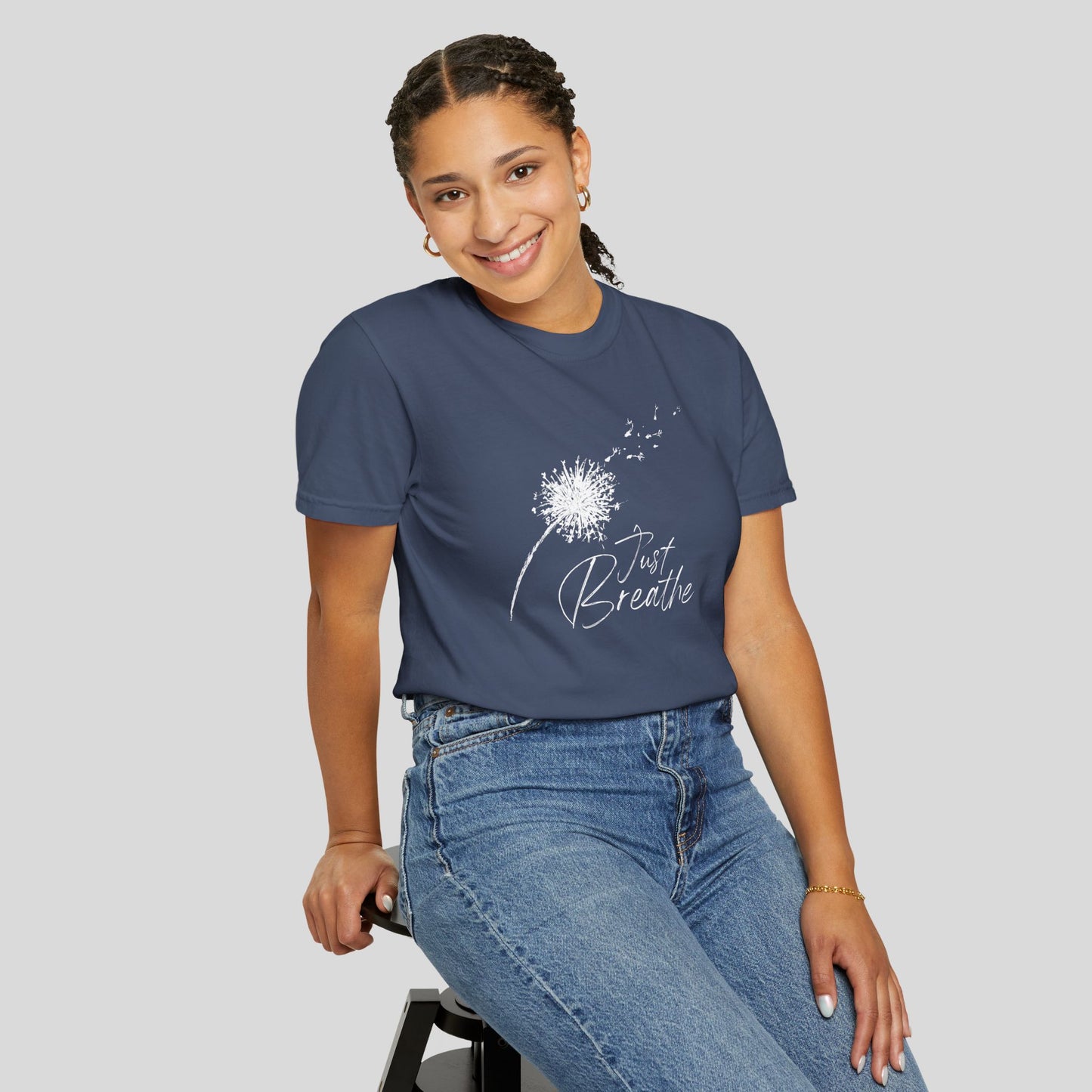 Just Breathe (Unisex Garment-Dyed T-shirt)