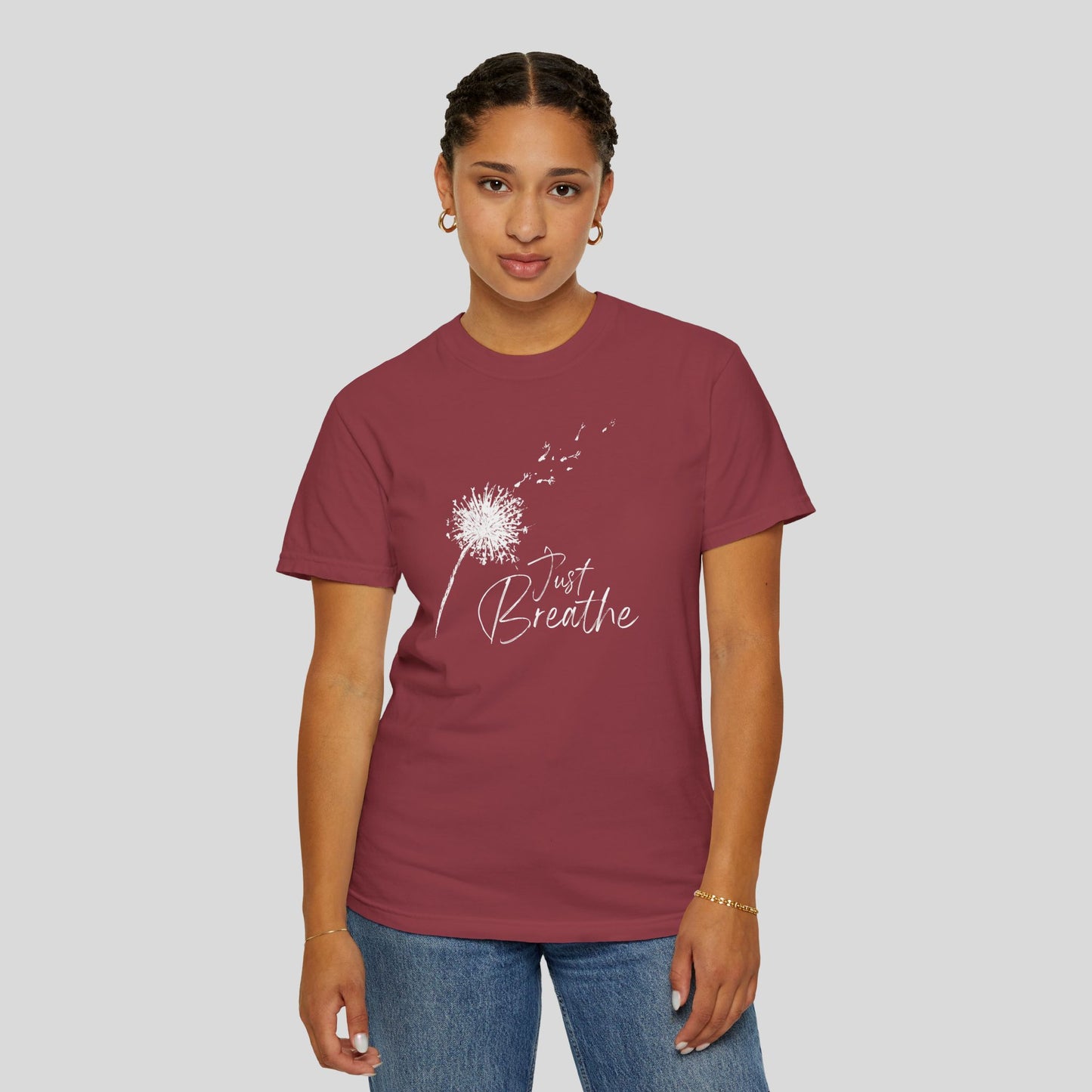 Just Breathe (Unisex Garment-Dyed T-shirt)