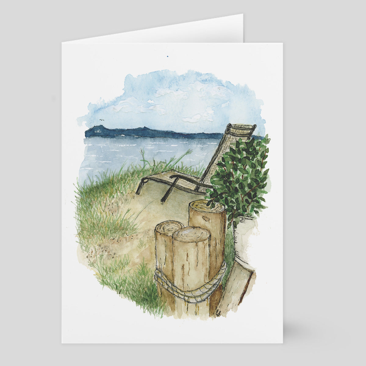 "Lake" (Greeting Card) from my Spring & Summer Collection