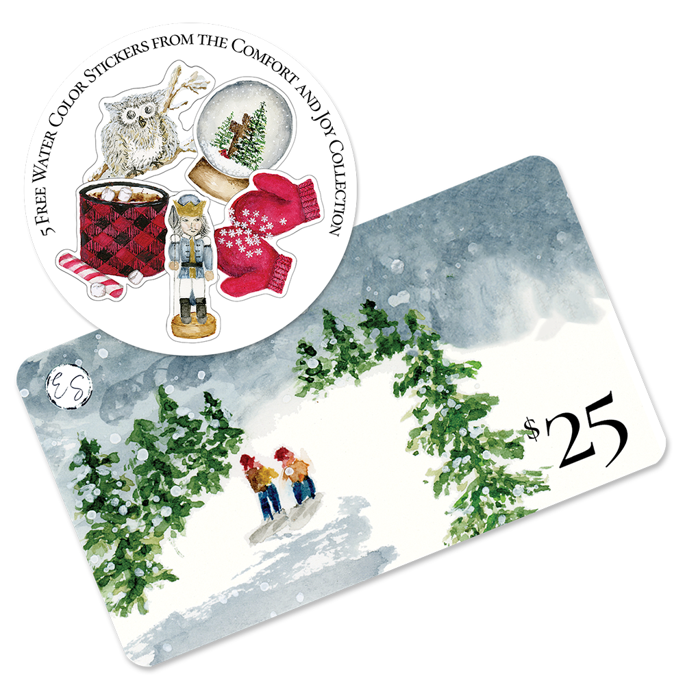 $25 Gift Card w/ Free Stickers