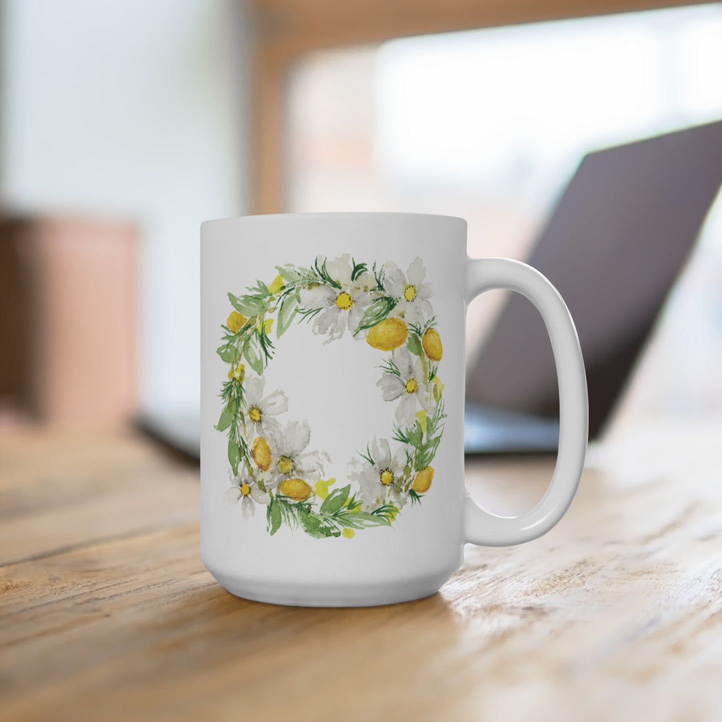 "Lemon Wreath" (Mug) from my Summer Fun Collection
