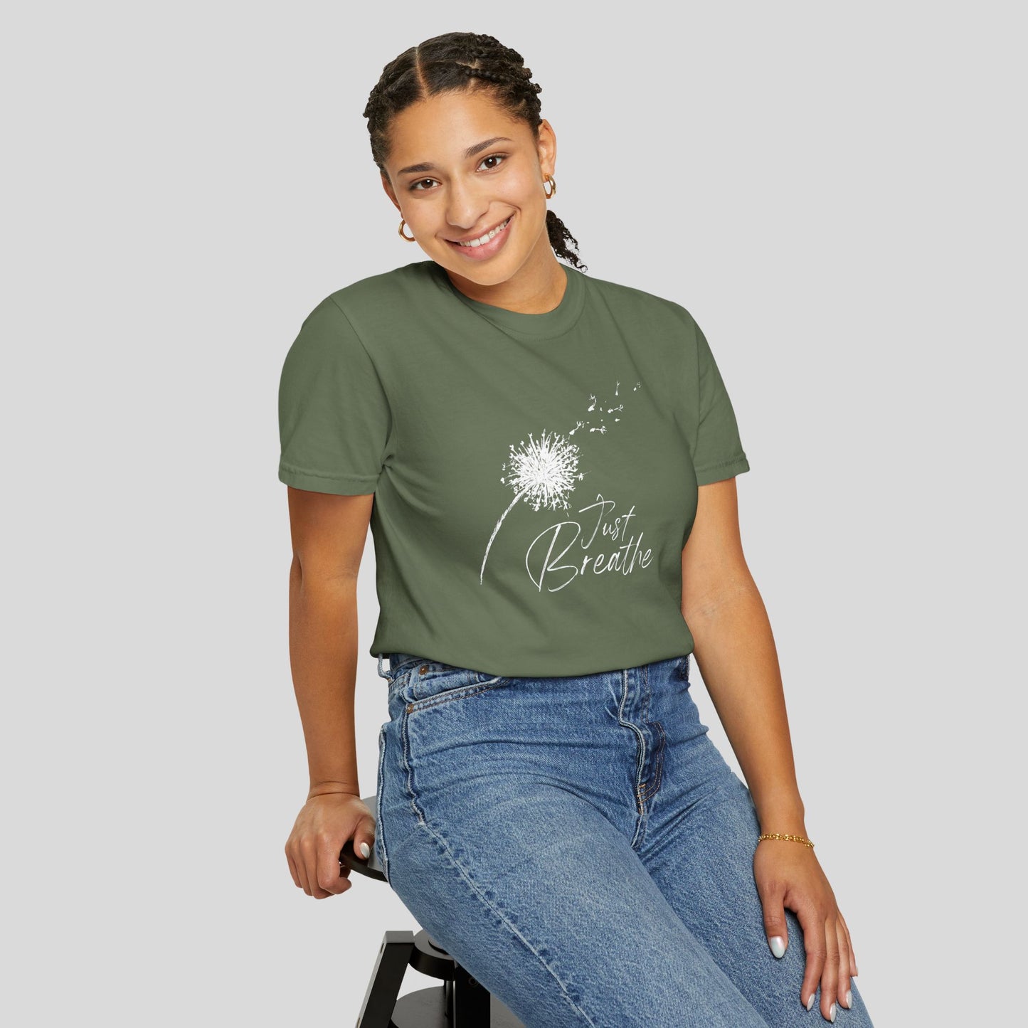 Just Breathe (Unisex Garment-Dyed T-shirt)