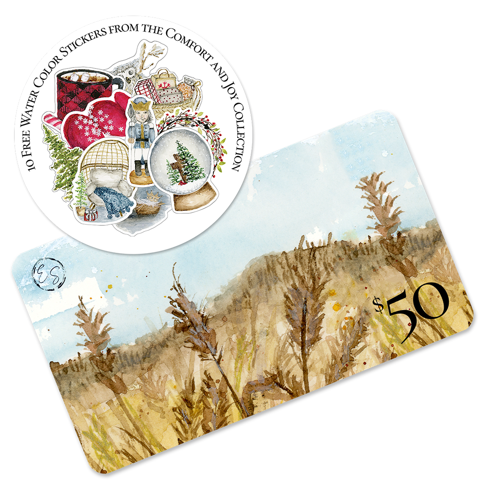 $50 Gift Card w/ Free Stickers