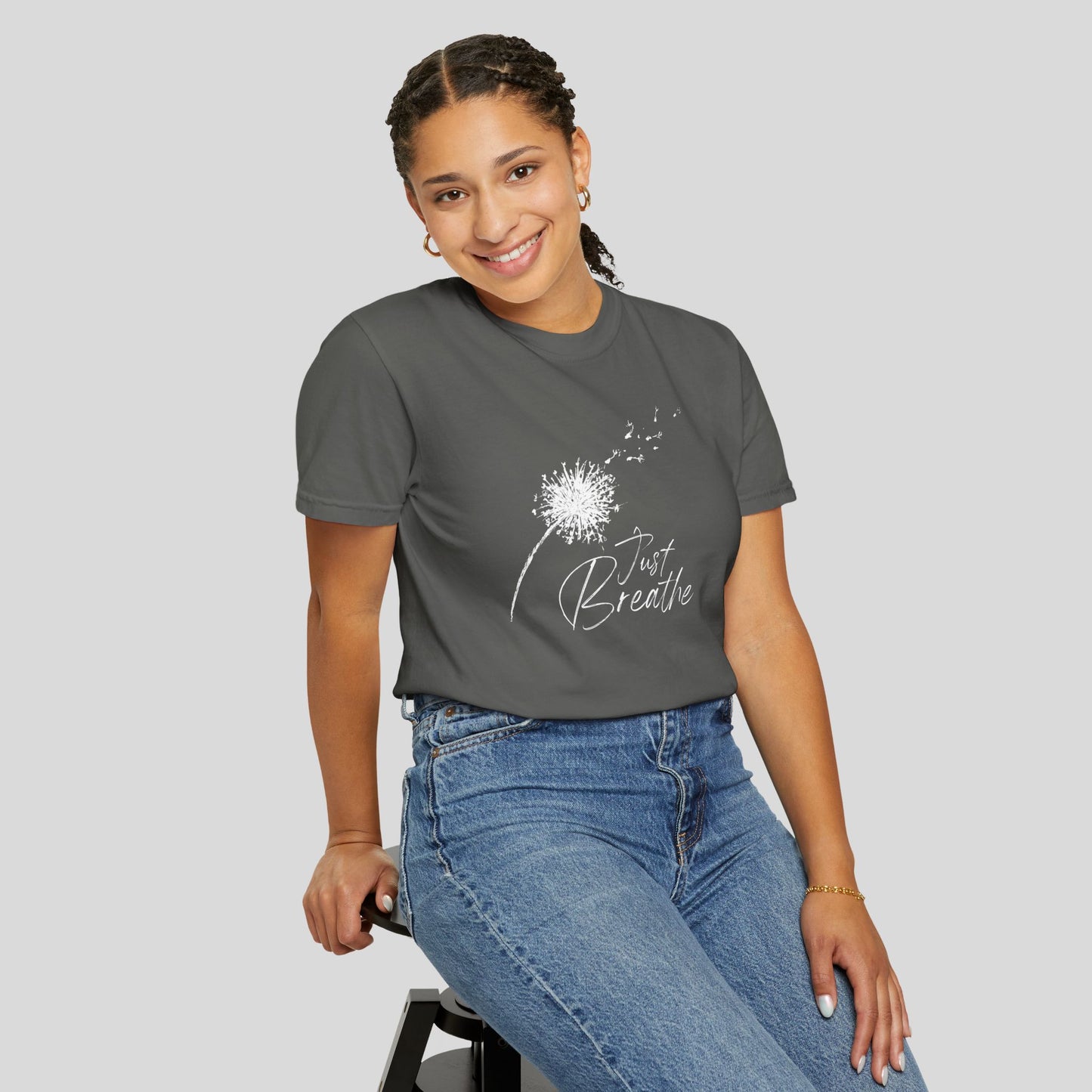 Just Breathe (Unisex Garment-Dyed T-shirt)