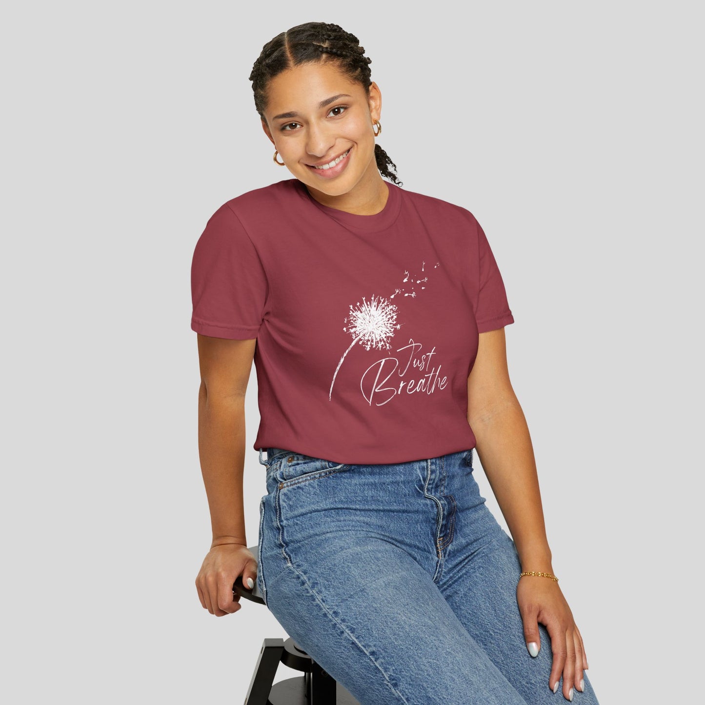 Just Breathe (Unisex Garment-Dyed T-shirt)