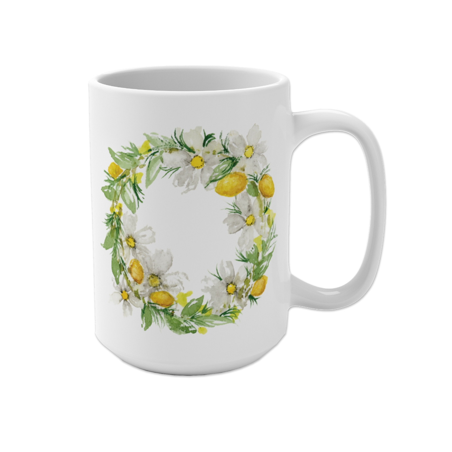 "Lemon Wreath" (Mug) from my Summer Fun Collection
