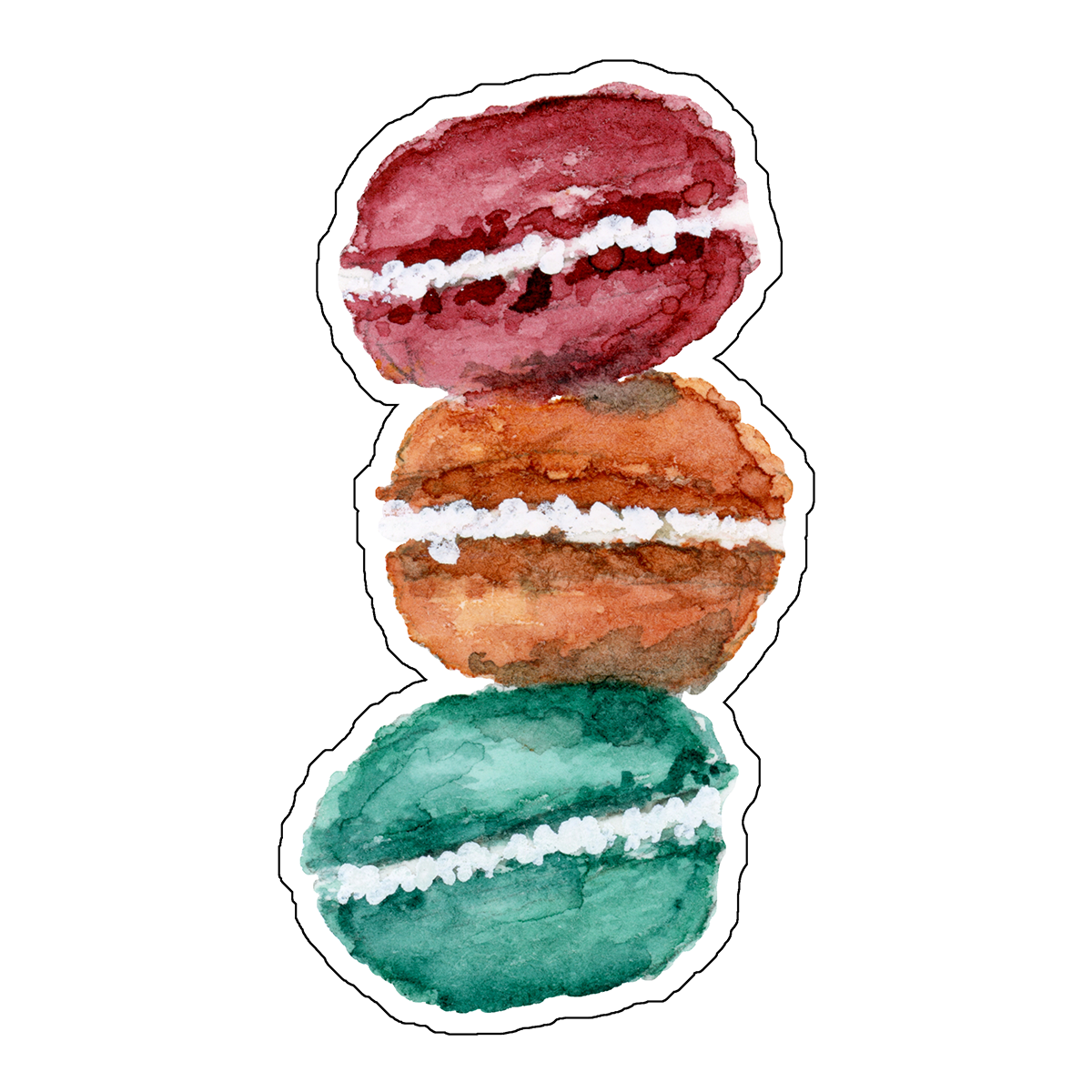 "Macarons" (Die-Cut Stickers) from my Spring & Summer Collection