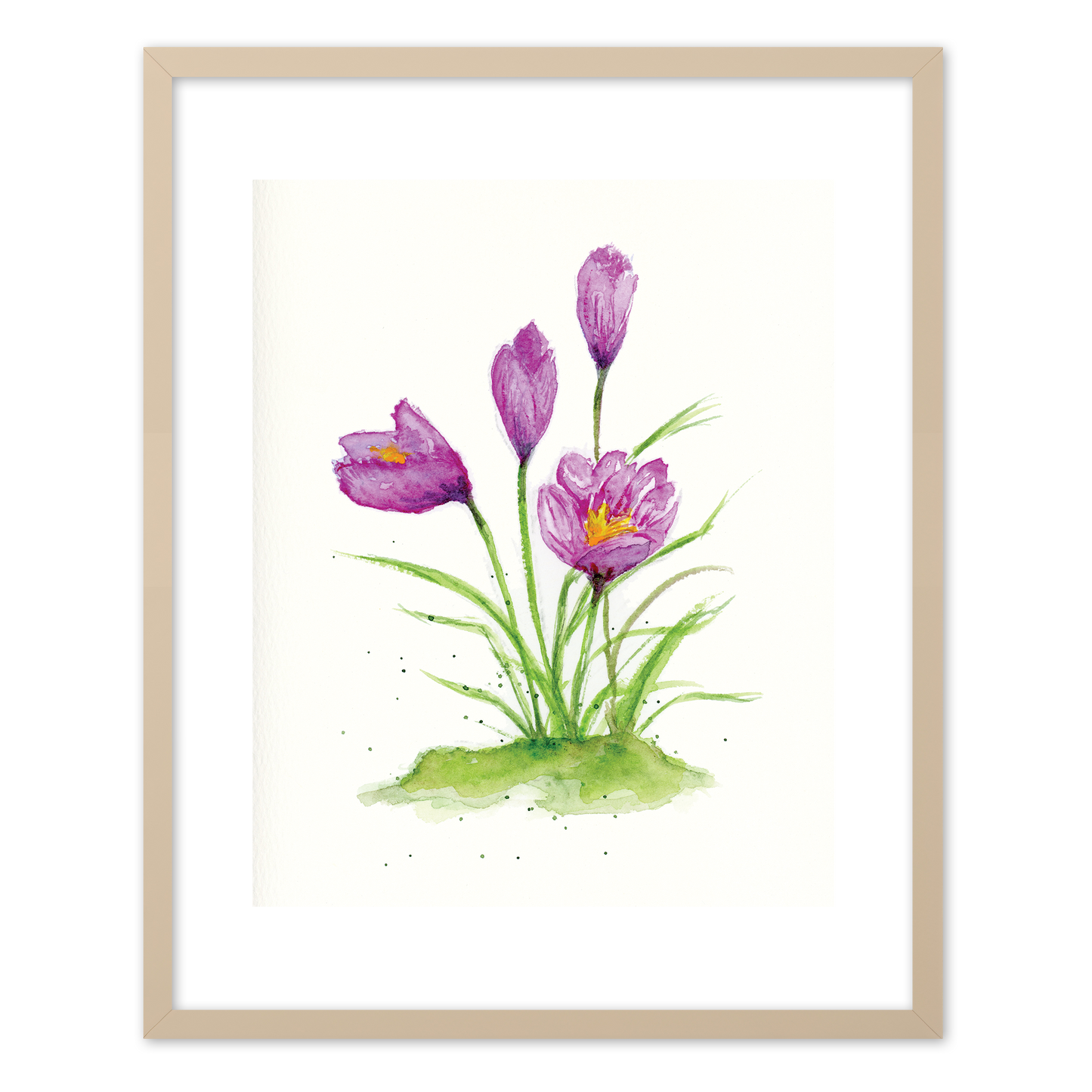 "Crocus" (Art Print) from my Spring Collection