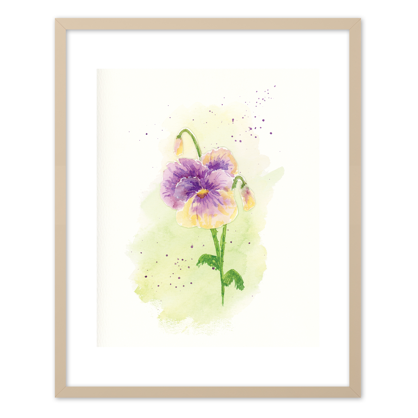 "Pansy" (Art Print) from my Spring Collection