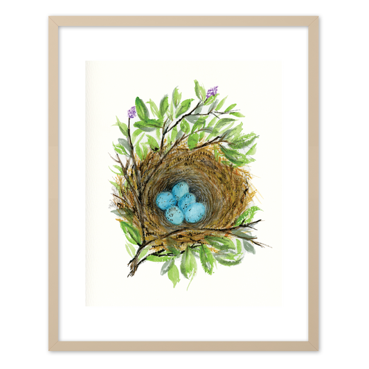 "Robin's Nest" (Art Print) from my Spring Collection