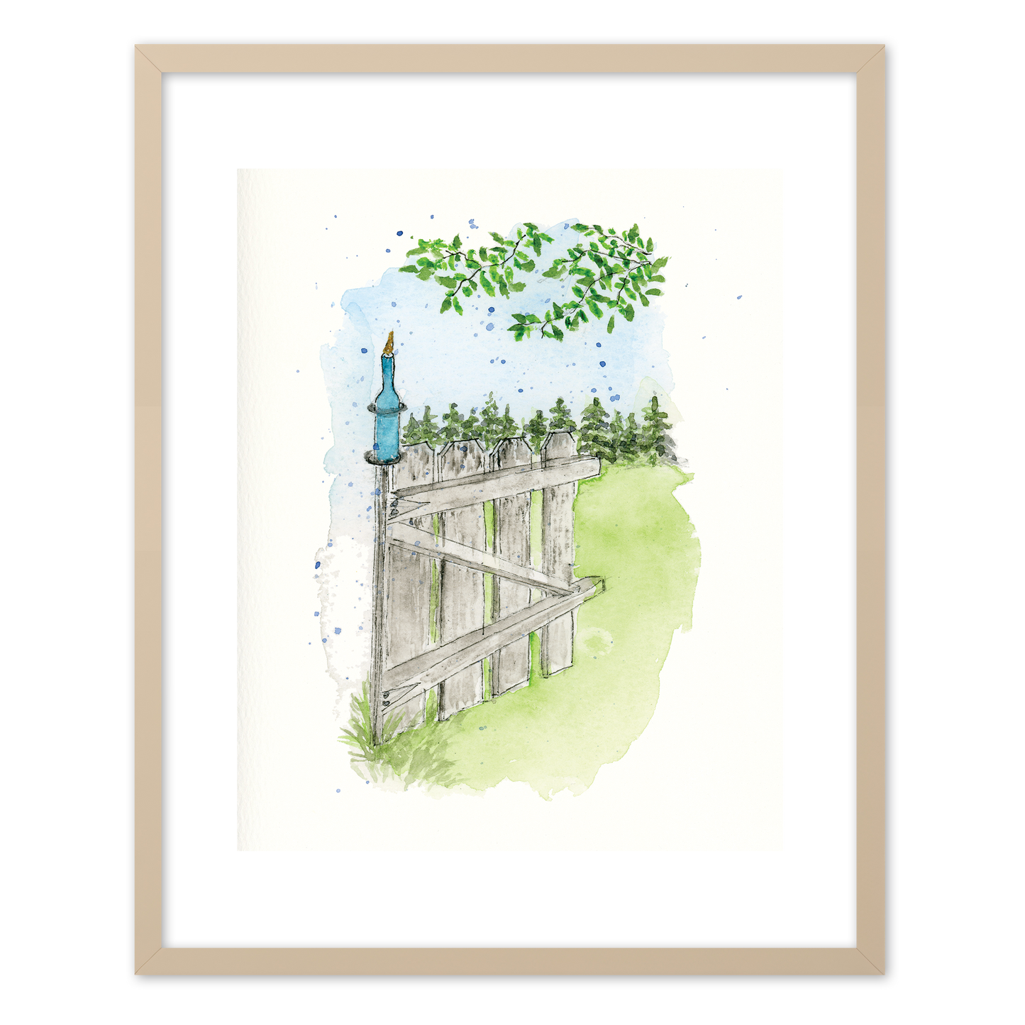 "Backyard Invitation" (Art Print) from my Spring Collection