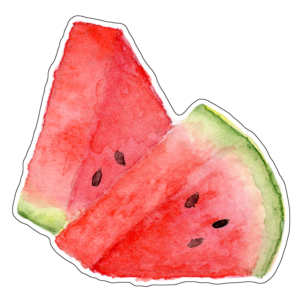 "Watermelon Slices" (Die-Cut Stickers) from my Spring & Summer Collection