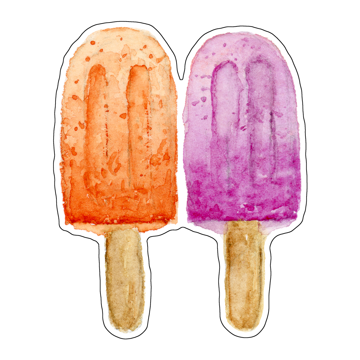 "Popsicles" (Die-Cut Stickers) from my Spring & Summer Collection