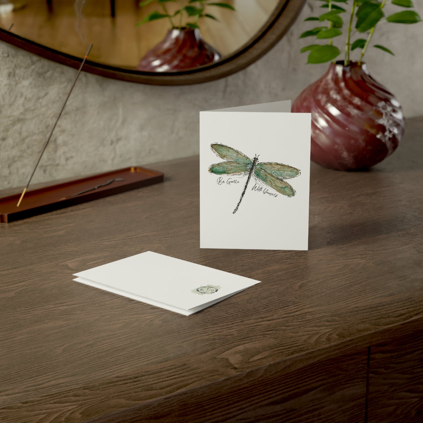 "Dragonfly" 10 Pack (Greeting Cards) from Just Breathe