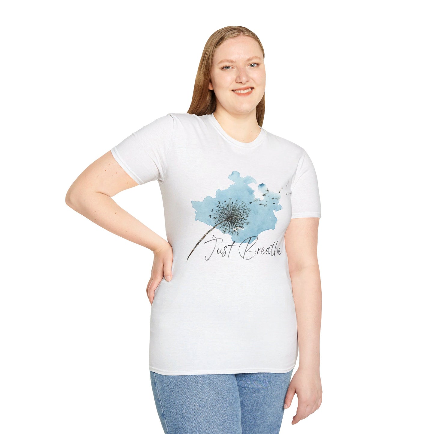 Just Breathe (Unisex Softstyle T-Shirt)