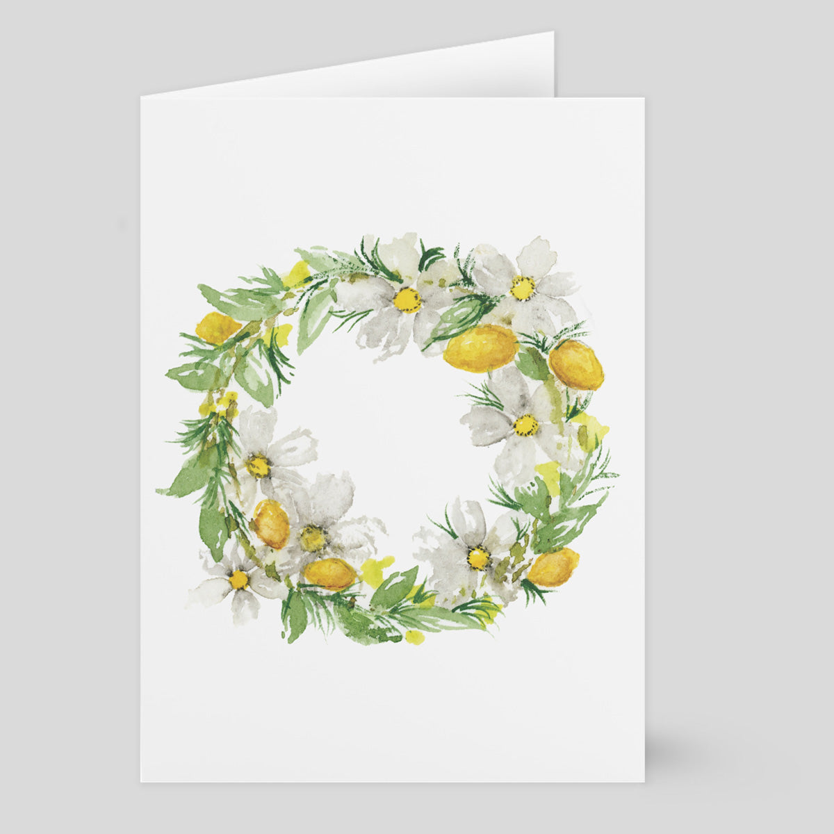 "Lemon Wreath" (Greeting Card) from my Spring & Summer Collection