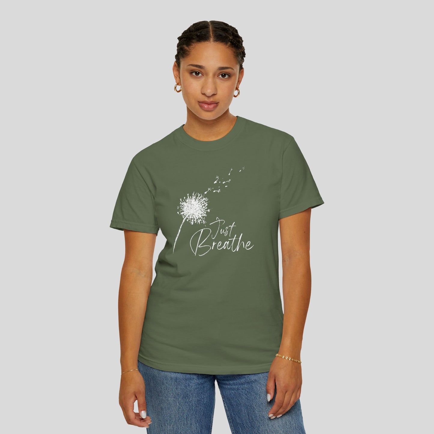 Just Breathe (Unisex Garment-Dyed T-shirt)