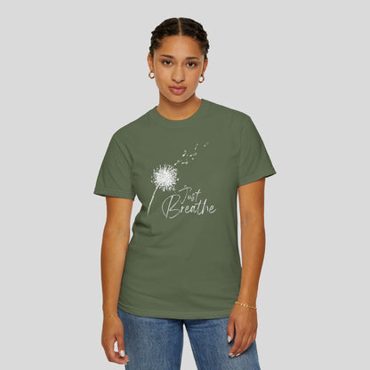 Just Breathe (Unisex Garment-Dyed T-shirt)