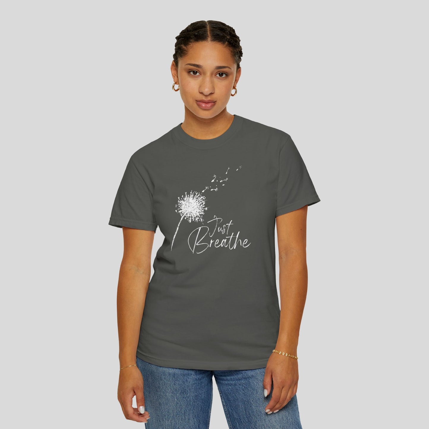 Just Breathe (Unisex Garment-Dyed T-shirt)