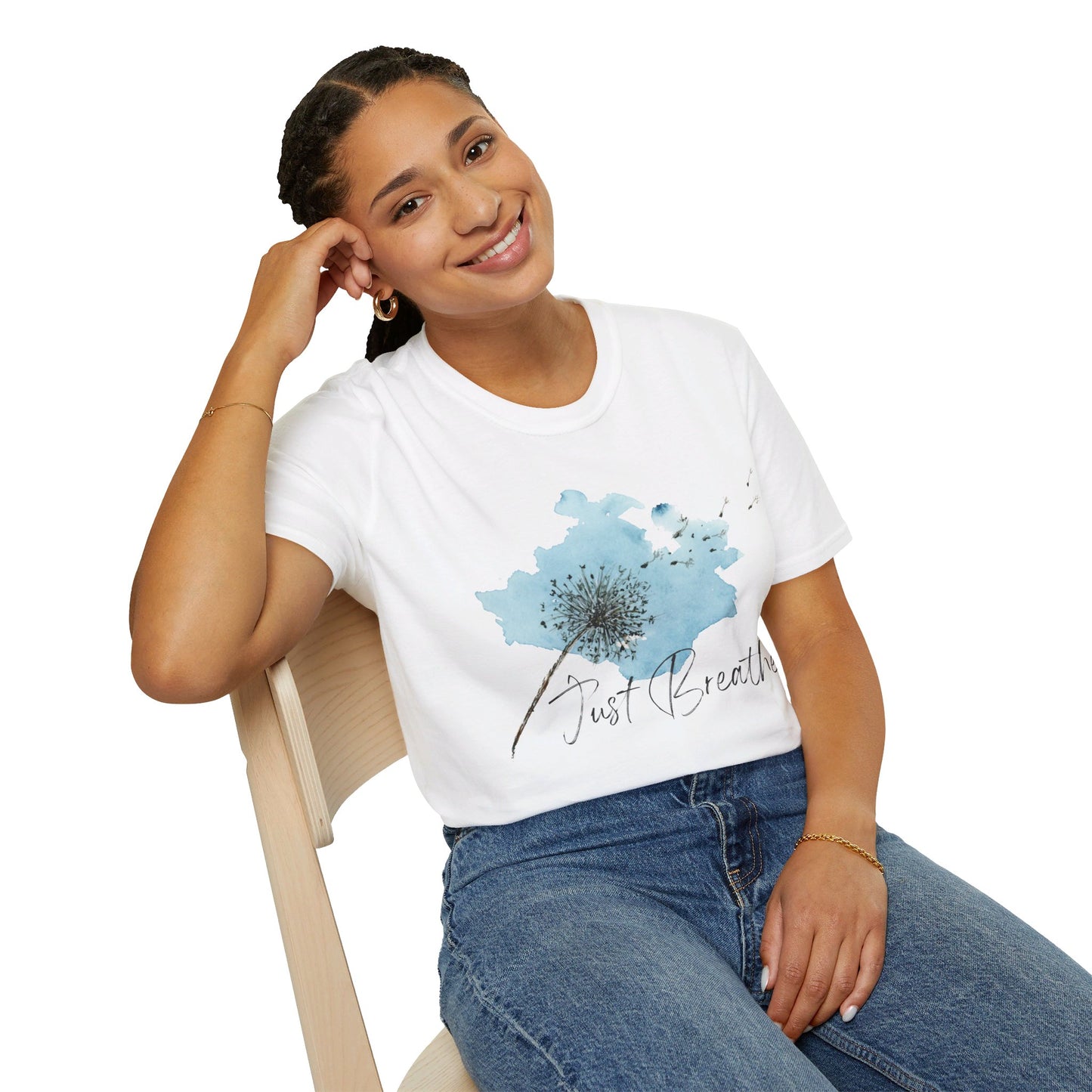 Just Breathe (Unisex Softstyle T-Shirt)