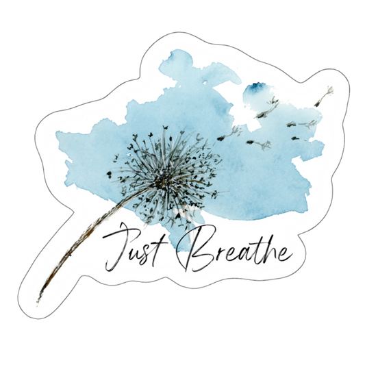 "Just Breathe" (Die-Cut Stickers)