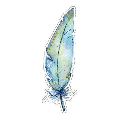 "Feather" (Die-Cut Stickers) from my Spring & Summer Collection
