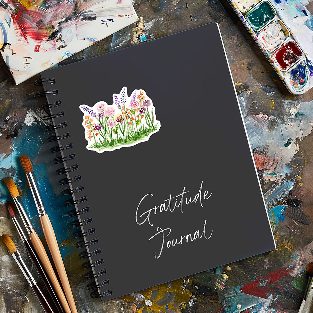 "Field of Flowers" (Die-Cut Stickers) from my Spring & Summer Collection