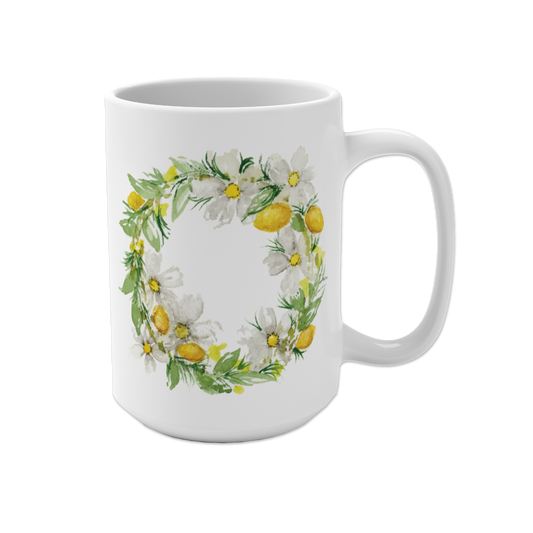 "Lemon Wreath" (Mug) from my Summer Fun Collection