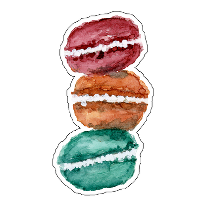 "Macarons" (Die-Cut Stickers) from my Spring & Summer Collection
