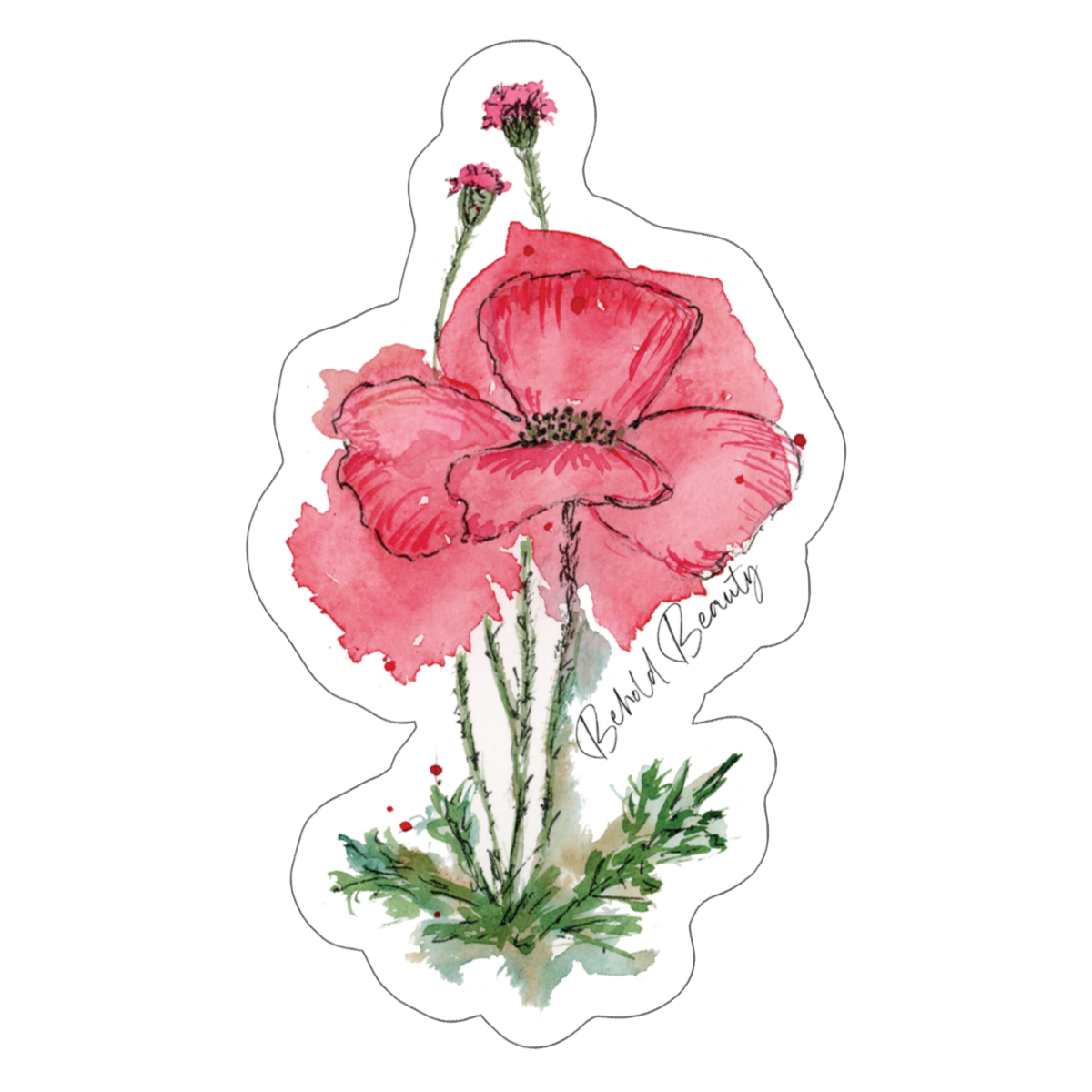 "Poppy" (Die-Cut Stickers) from Just Breathe