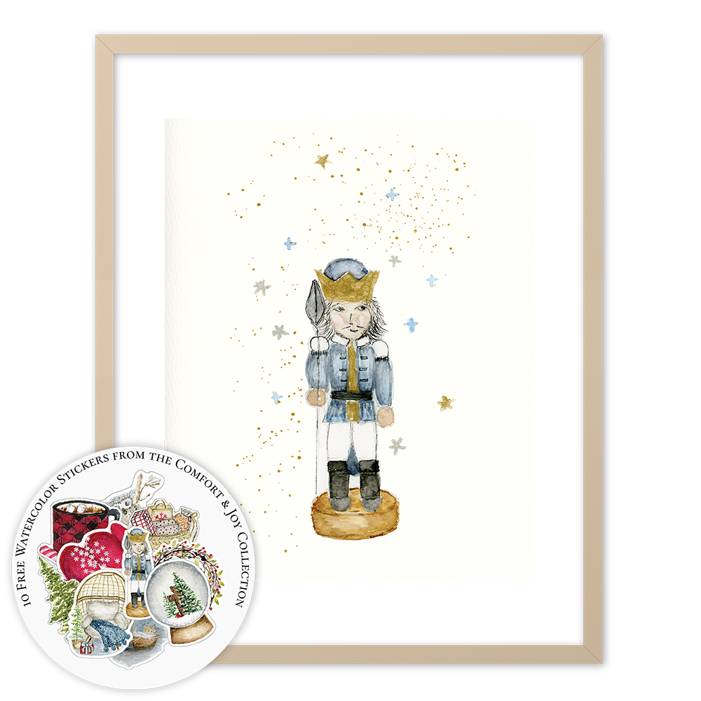 "Protector" (Art Print) with full Comfort & Joy Sticker Collection