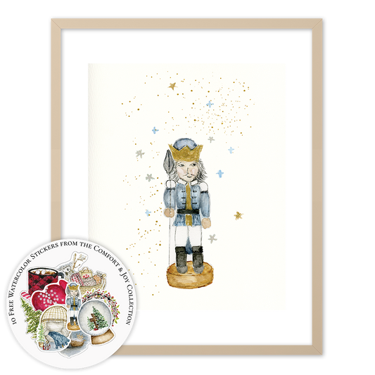 "Protector" (Art Print) with full Comfort & Joy Sticker Collection