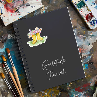 "Rainboots with Flowers" (Die-Cut Stickers) from my Spring & Summer Collection