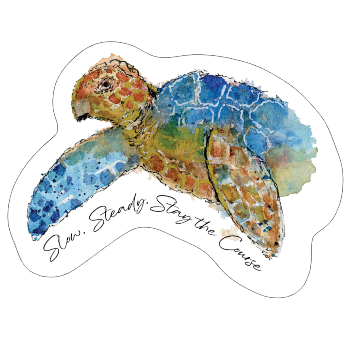 "Sea Turtle" (Die-Cut Stickers) from Just Breathe