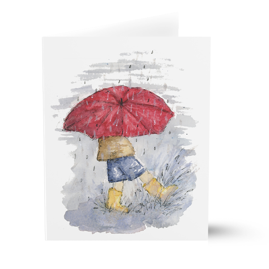 "Dance in the Rain" 10 Pack (Greeting Cards) from Just Breathe