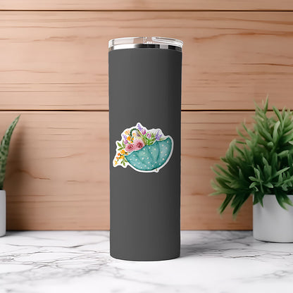 "Umbrella with Flowers" (Die-Cut Stickers) from my Spring & Summer Collection
