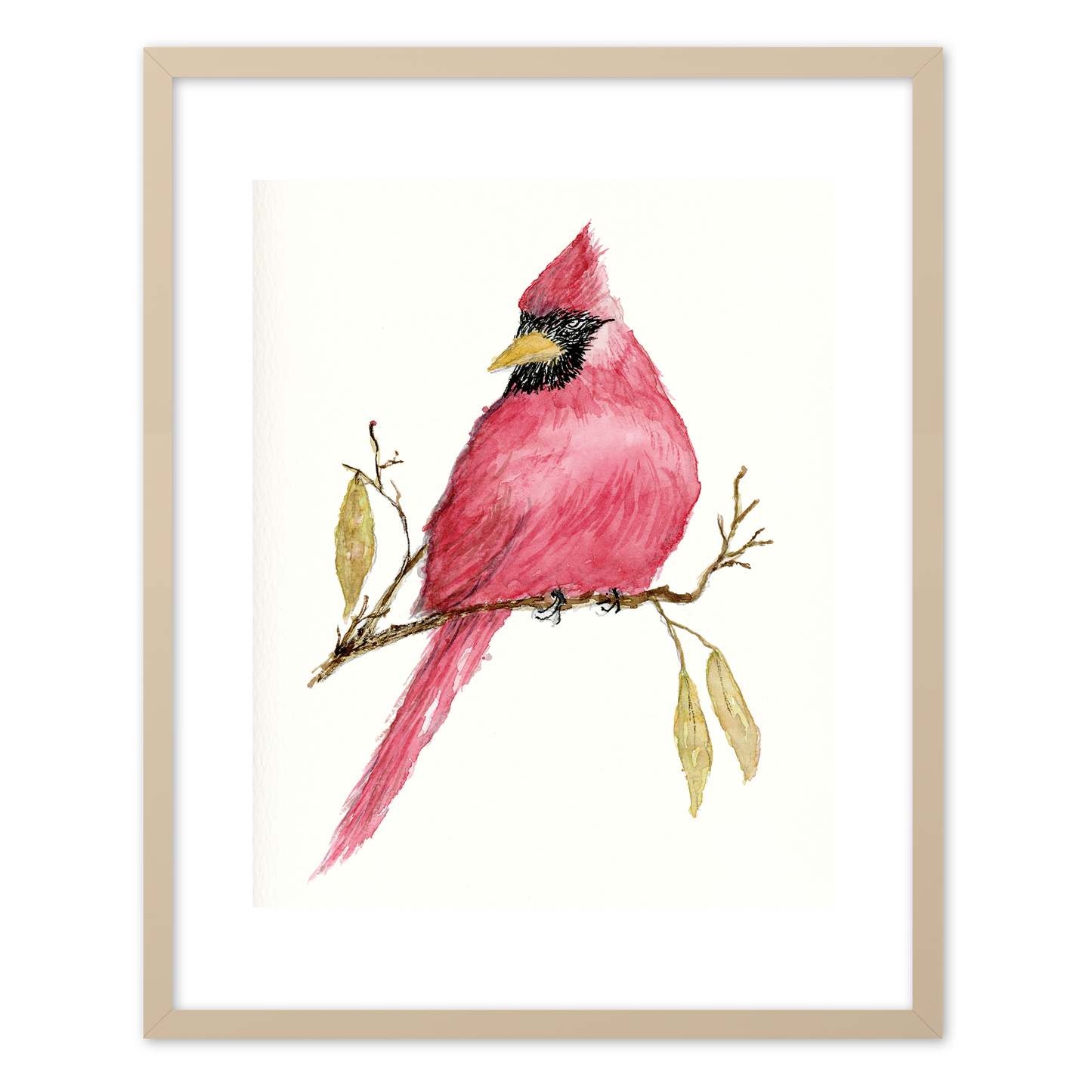 "Cardinal" (Art Print) from my Spring Collection
