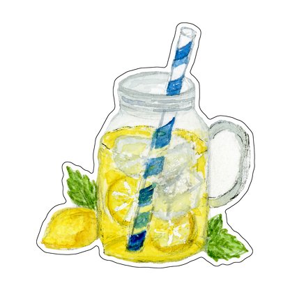 "Lemonade" (Die-Cut Stickers) from my Spring & Summer Collection